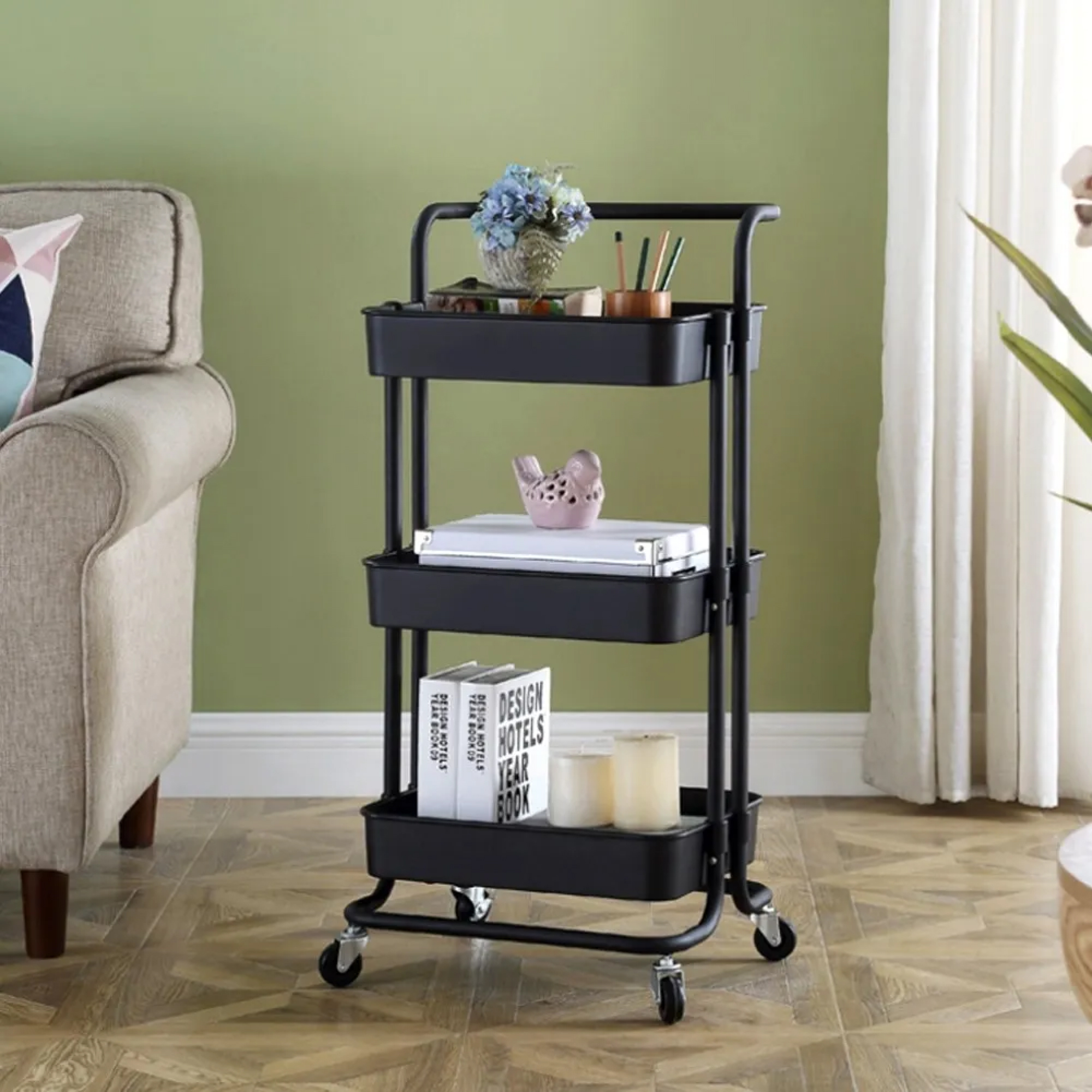 Carrito De Almacenamiento Organizador Con Ruedas Multiusos