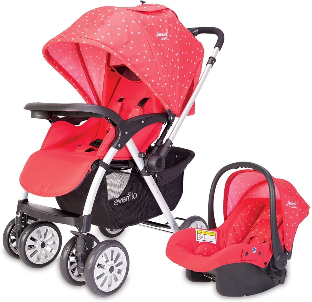 Carriola Travel System Evenflo Advanced Orion Rojo