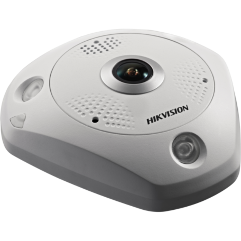 Hikvision Cámara IP Fisheye IR para Interiores/Exteriores DS-2CD63C5G0-IVS 