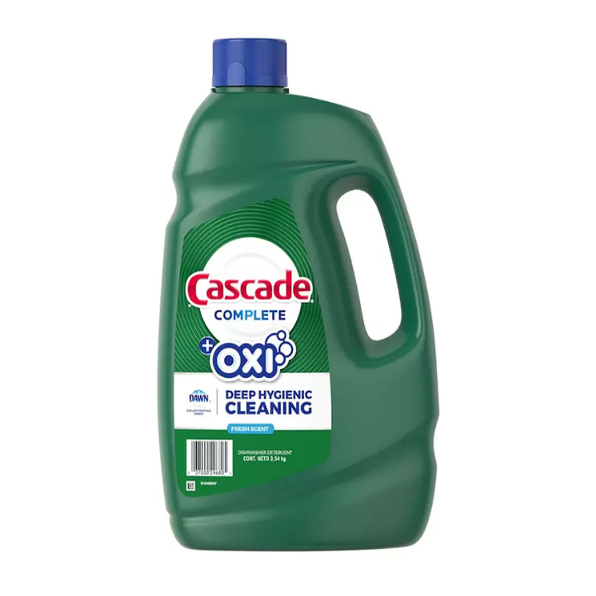 Detergente Gel para Lavavajillas Cascade Complete Oxy 3.54Kg