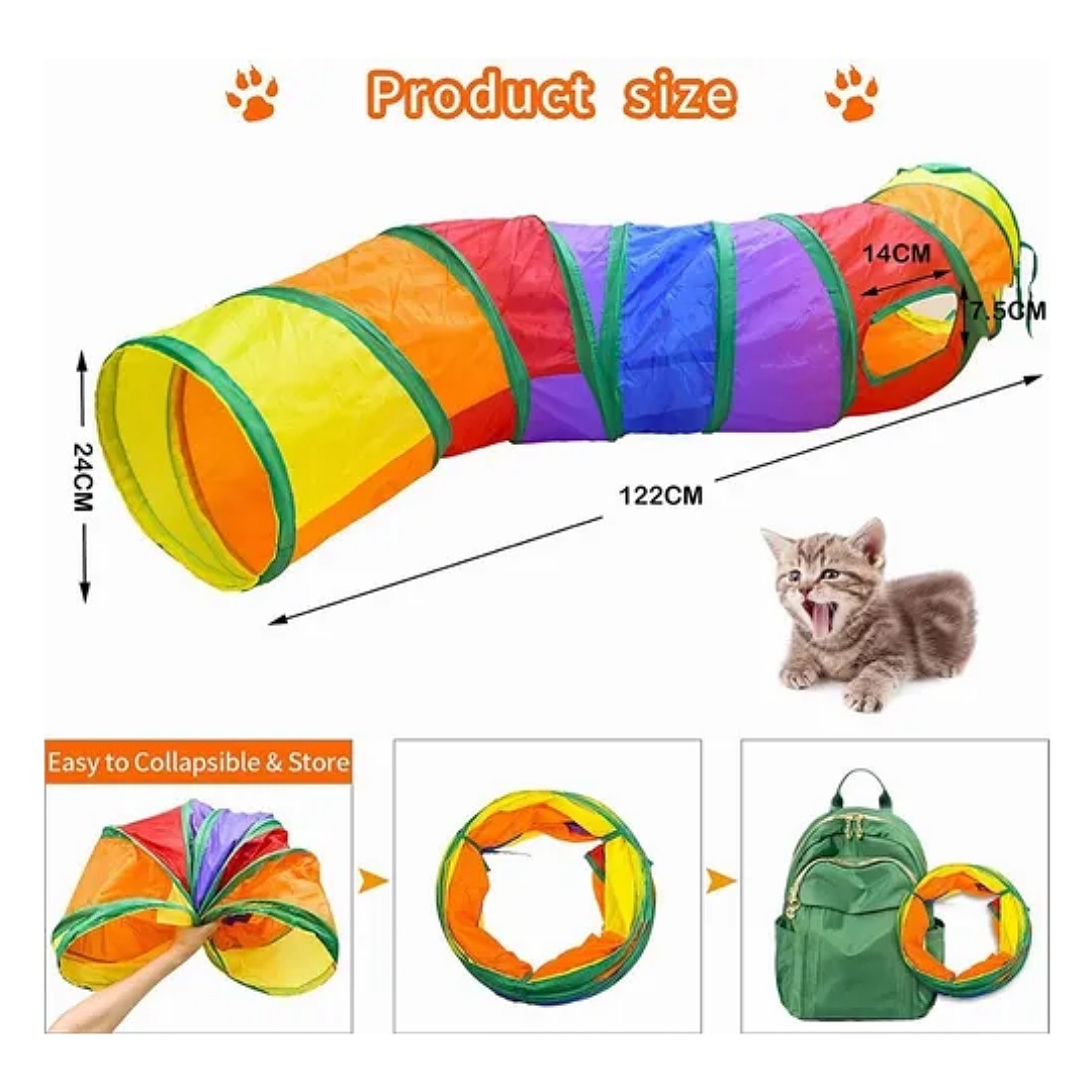 Juguetes Para Gato 20 Pcs Pluma Varita Bola Túnel Ratone