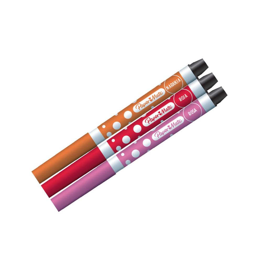 Plumones De Colores Paper Mate Unipunta 12 Piezas