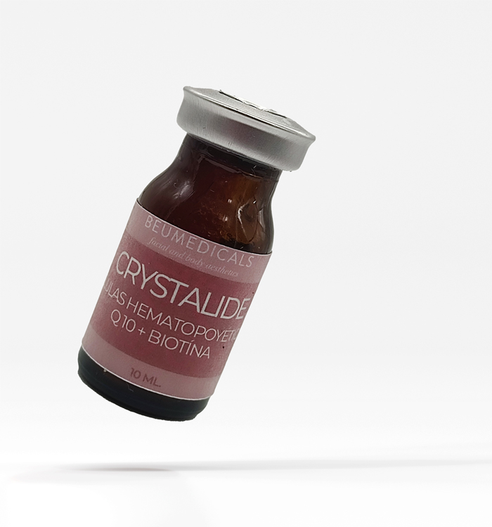 Serum Piel De Porcelana Células hematopoyéticas + Q10 + Biotina, para microneedling, Beumedicals 10ml