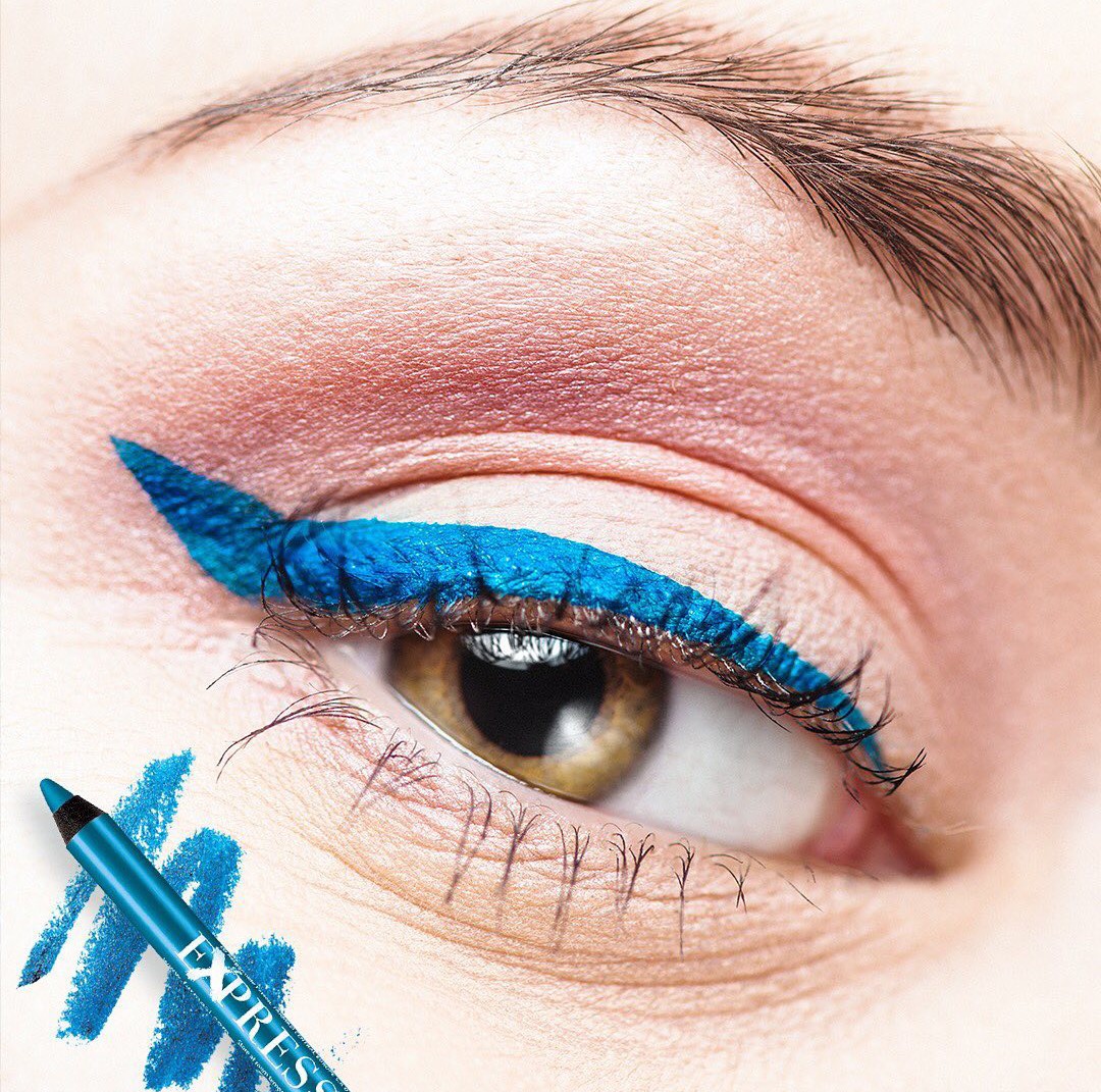 Delineador Express Waterproof Azul by Farmasi Resistente al agua 