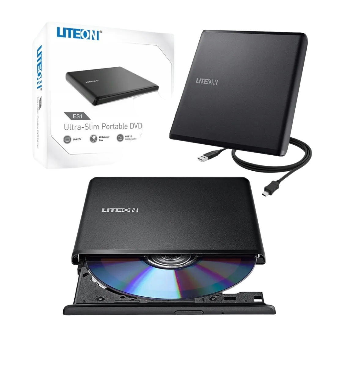 Grabador Externo DVD Liteon USB Ultra-slim DVD+/-RW