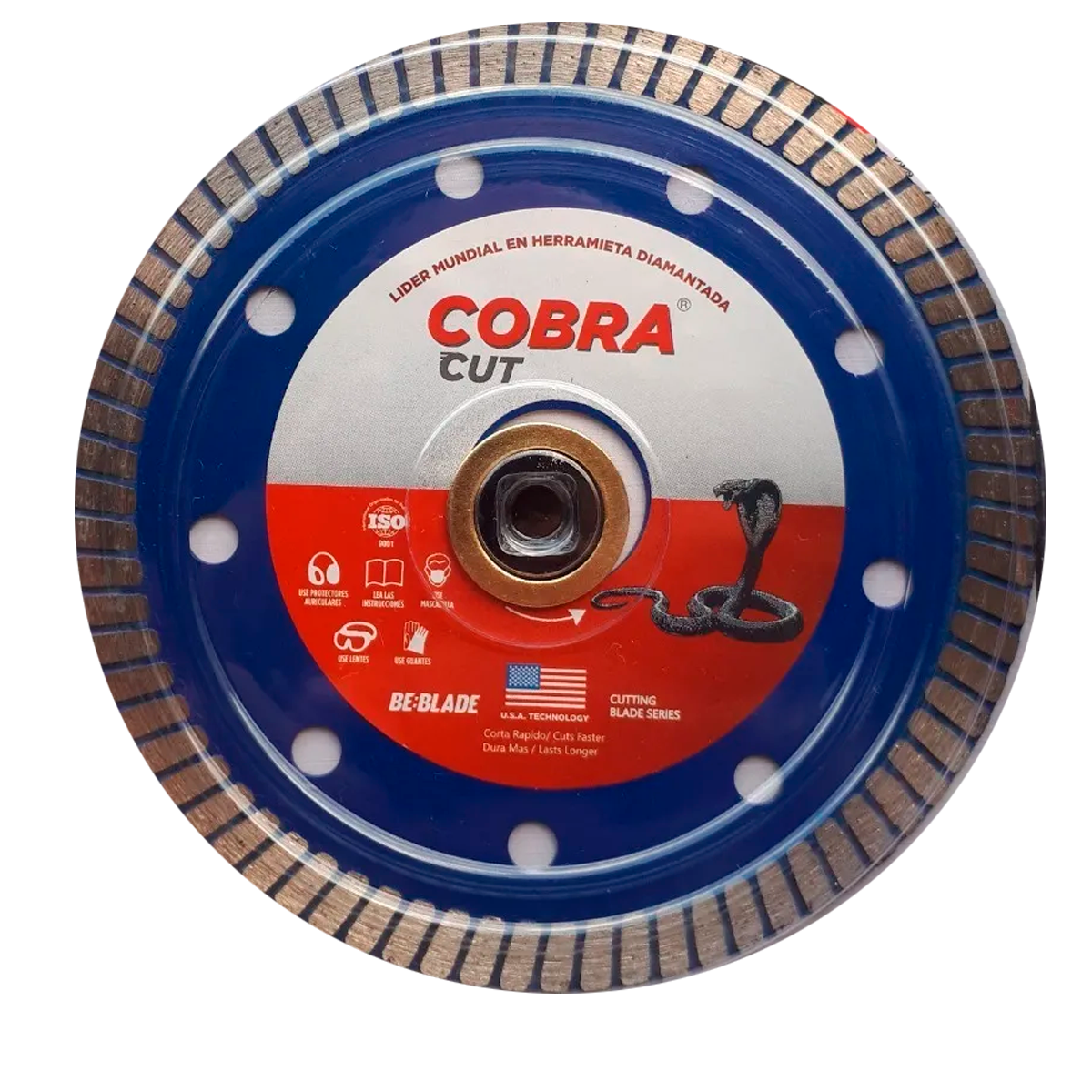 Disco De Diamante Rin Continuo 4-1/2 X 7/8 Cobra Cut Helios