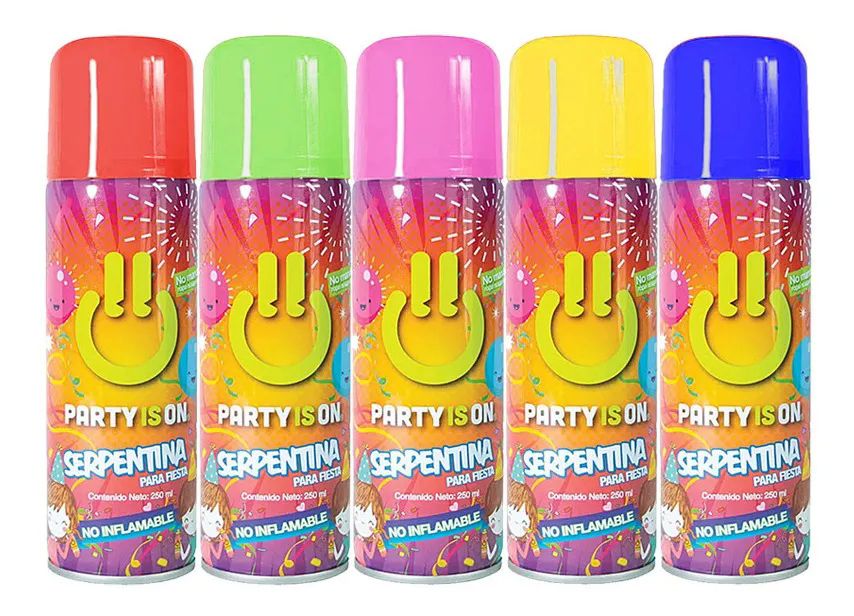 Serpentina Mayoreo Liquida Lanzador Fiesta Halloween Navidad