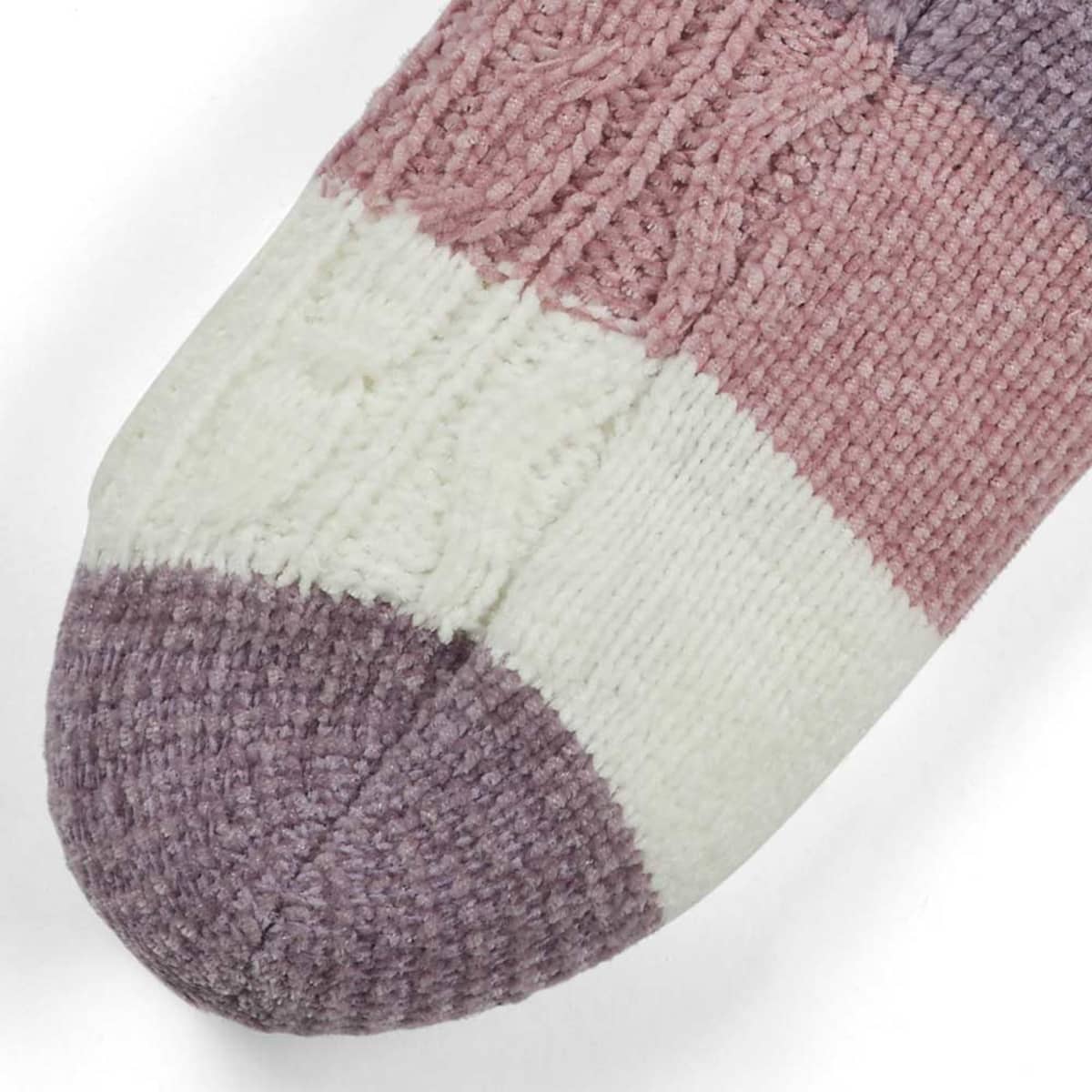 Calceta calentadora de algodón para mujer Love to Lounge franjas tricolor, mod. 1010154