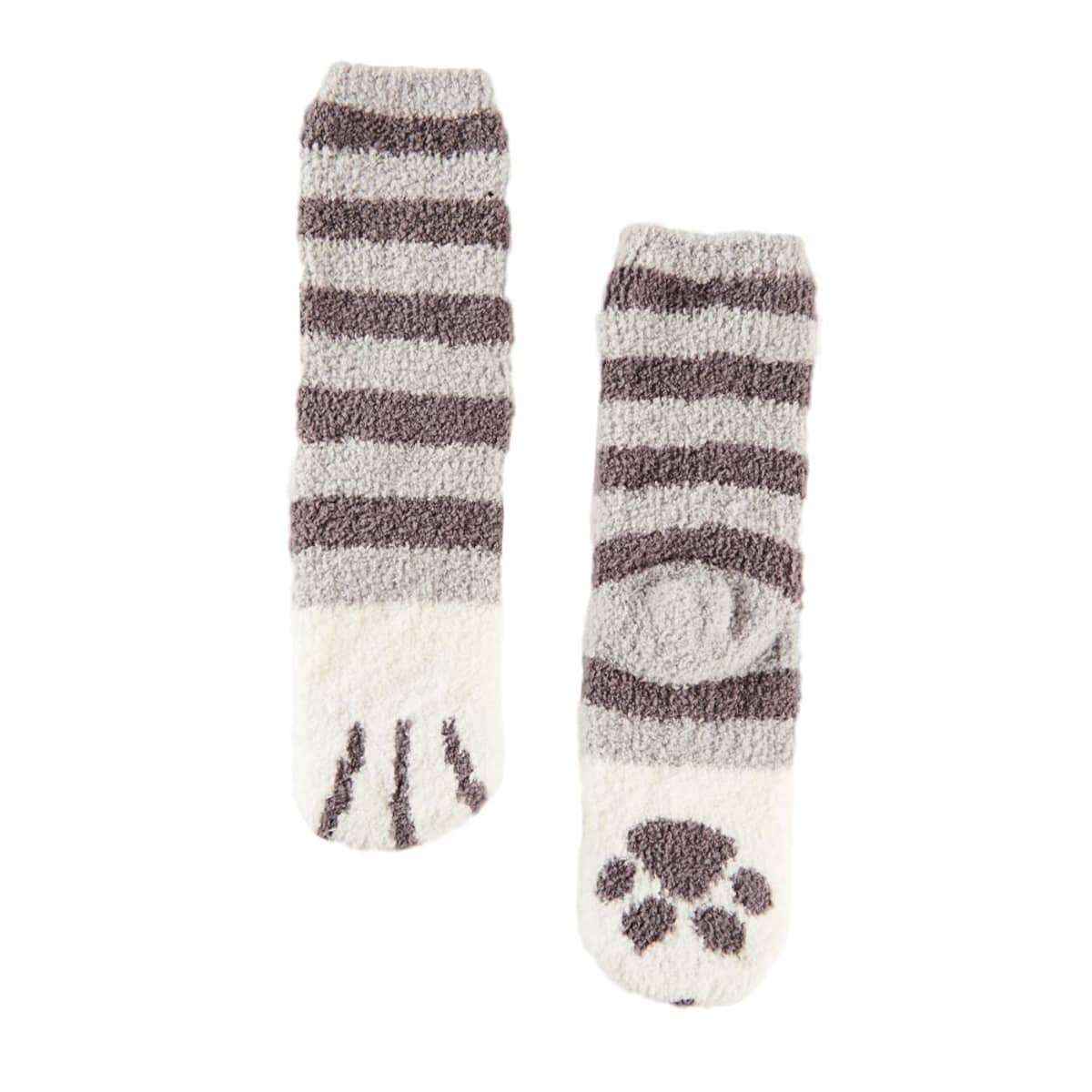 Set de 2 pares de calcetas con huellitas de animales, al azar, calentadoras, para mujer, marca Love to Lounge, mod. 1054140