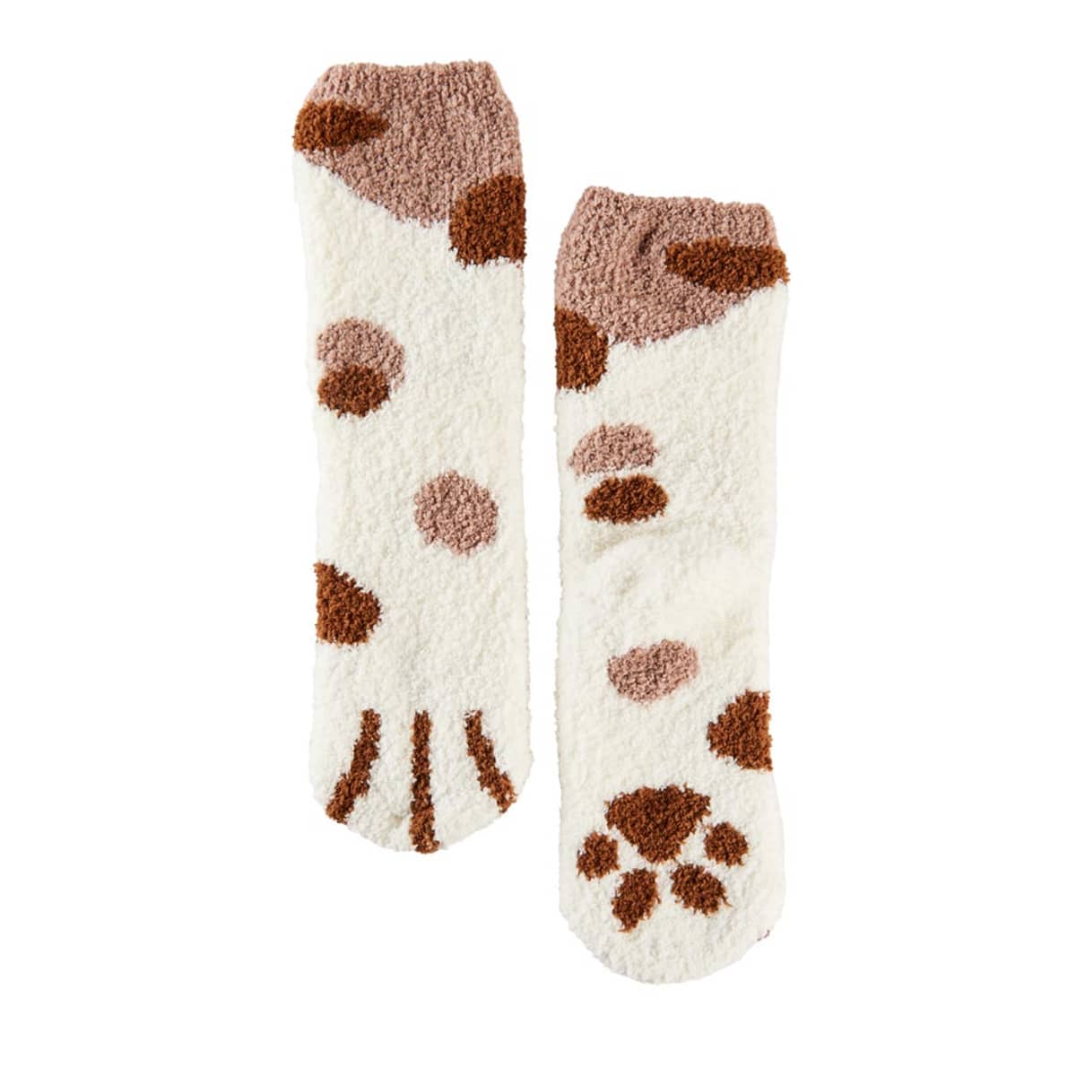 Set de 2 pares de calcetas con huellitas de animales, al azar, calentadoras, para mujer, marca Love to Lounge, mod. 1054140