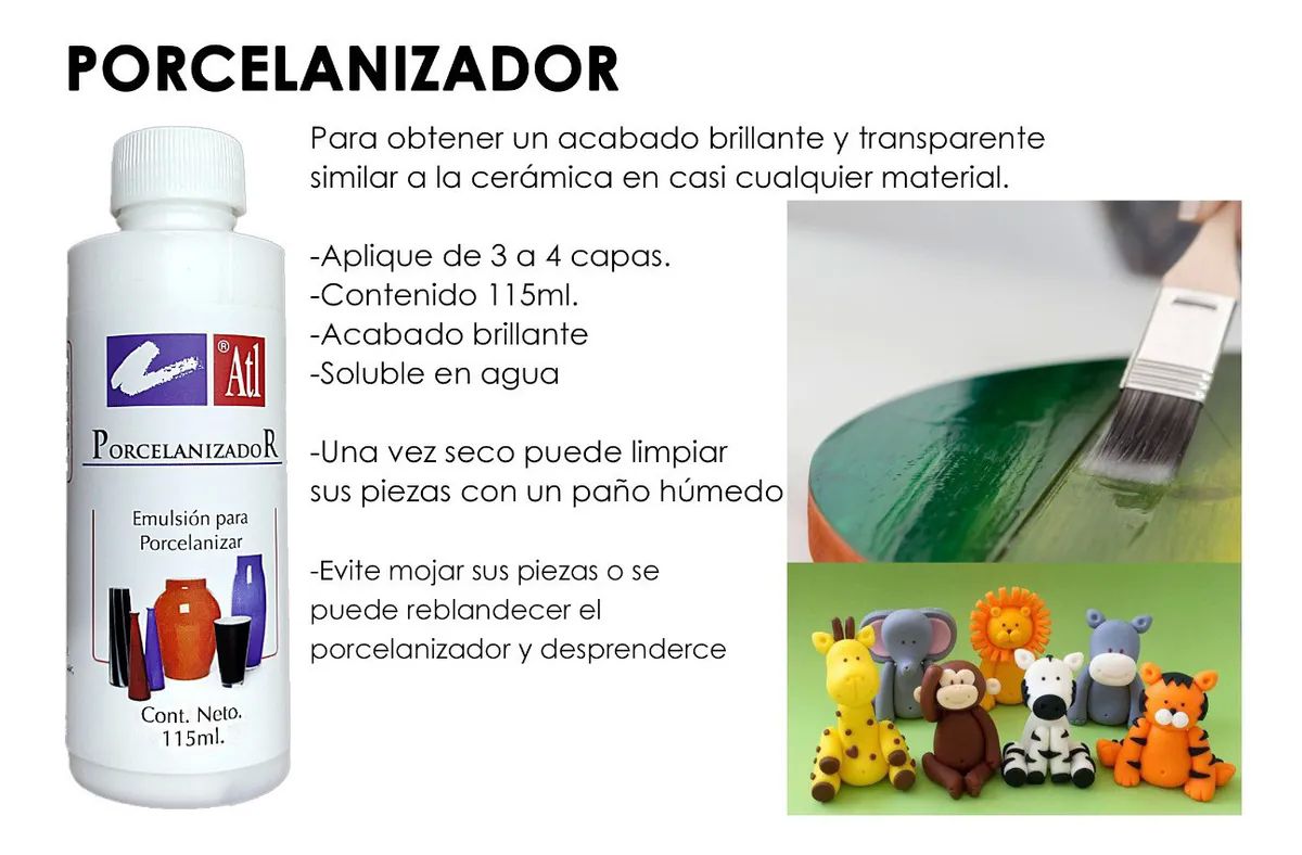 Capa De Barniz Porcelanizador Acabado Brillante Porcelana