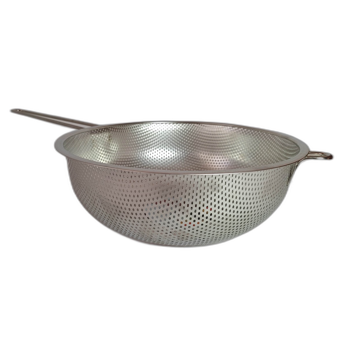 Juego de 2 Piezas Colador Escurridor de Acero Inoxidable Microperforado Diámetro 25.5cm 