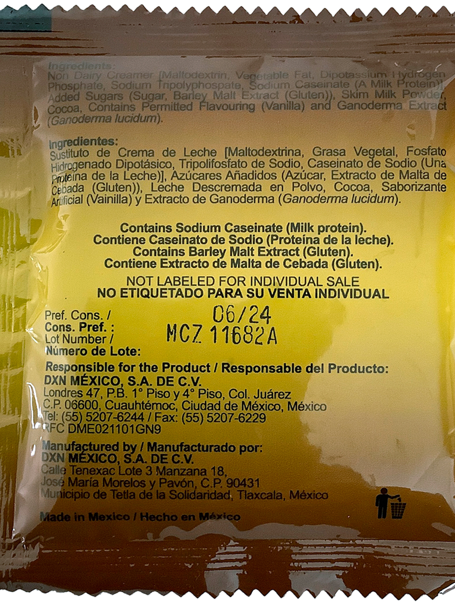 Cocozhi Dxn Bebida De Chocolate Con Extracto De Ganoderma.