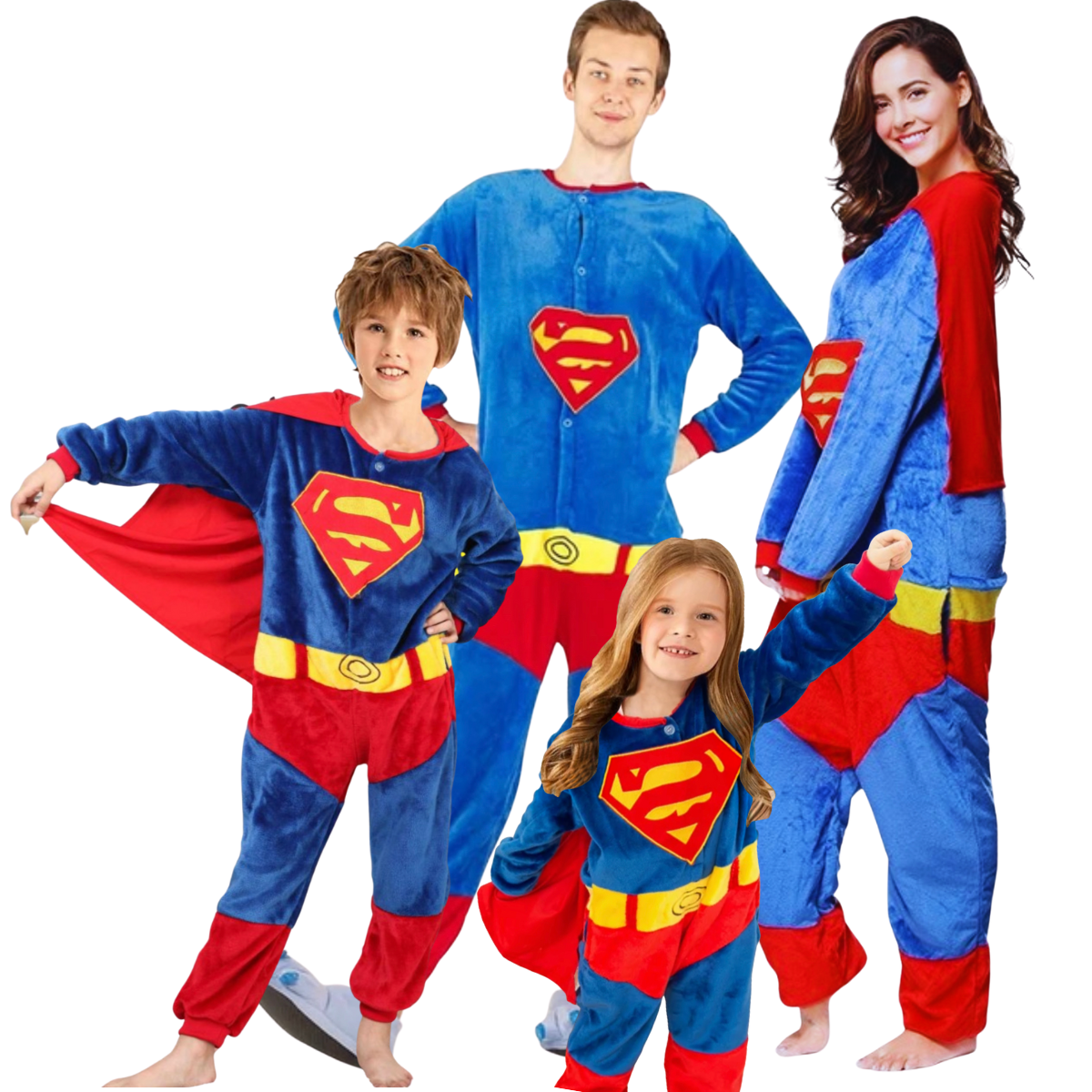 Pijamas para Toda la Familia Mameluco Adultos y Niños Unisex Kigurumi Polar Disfraz Invierno PIJ-057/59