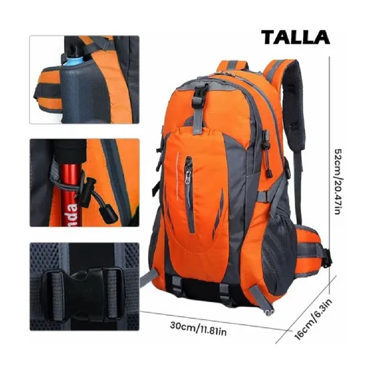 Mochila Deporte Viaje Impermeable Para Alpinismo Senderismo