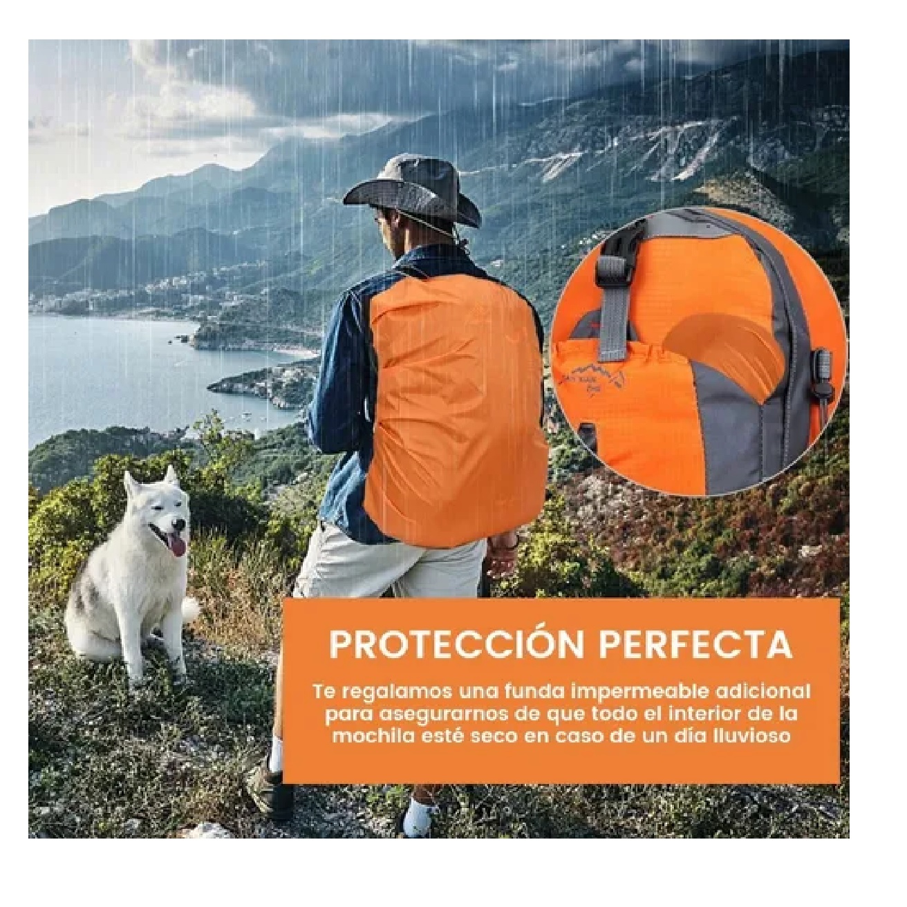 Mochila Deporte Viaje Impermeable Para Alpinismo Senderismo