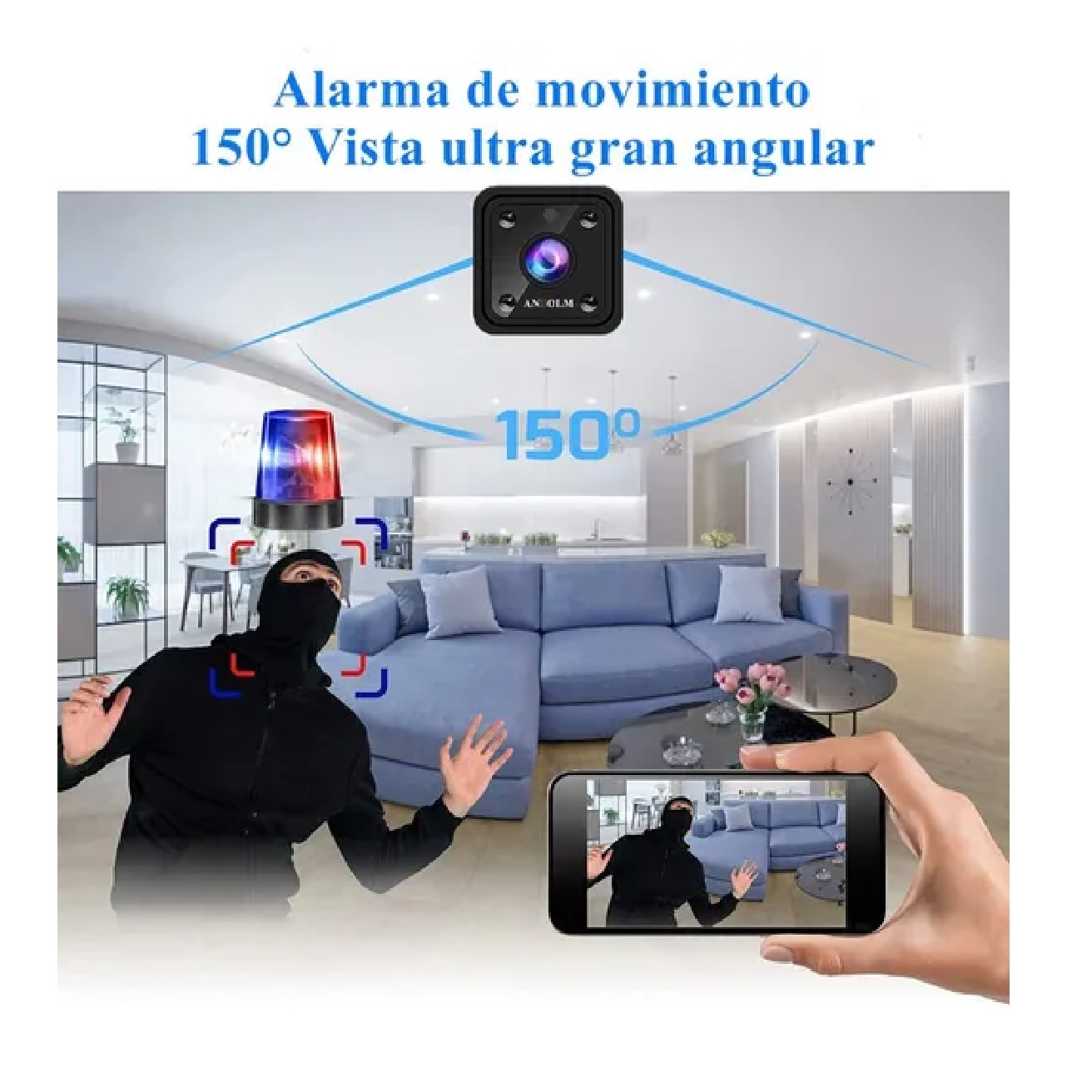 Mini Cámara Espía Wifi Hd 1080p Con Visión Nocturna