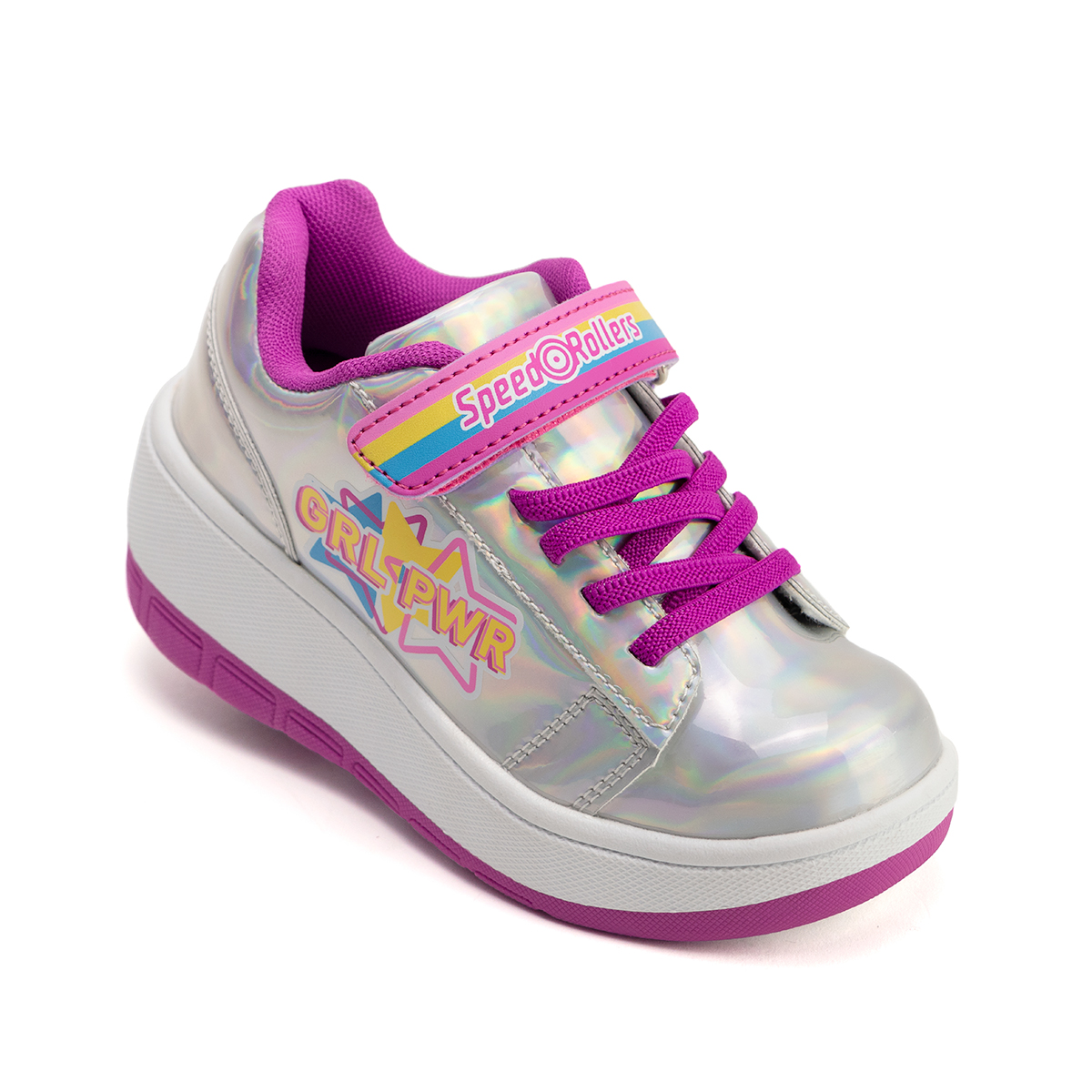 Tenis Patín Para Niña Speed Rollers Girl Pawer Color Plata