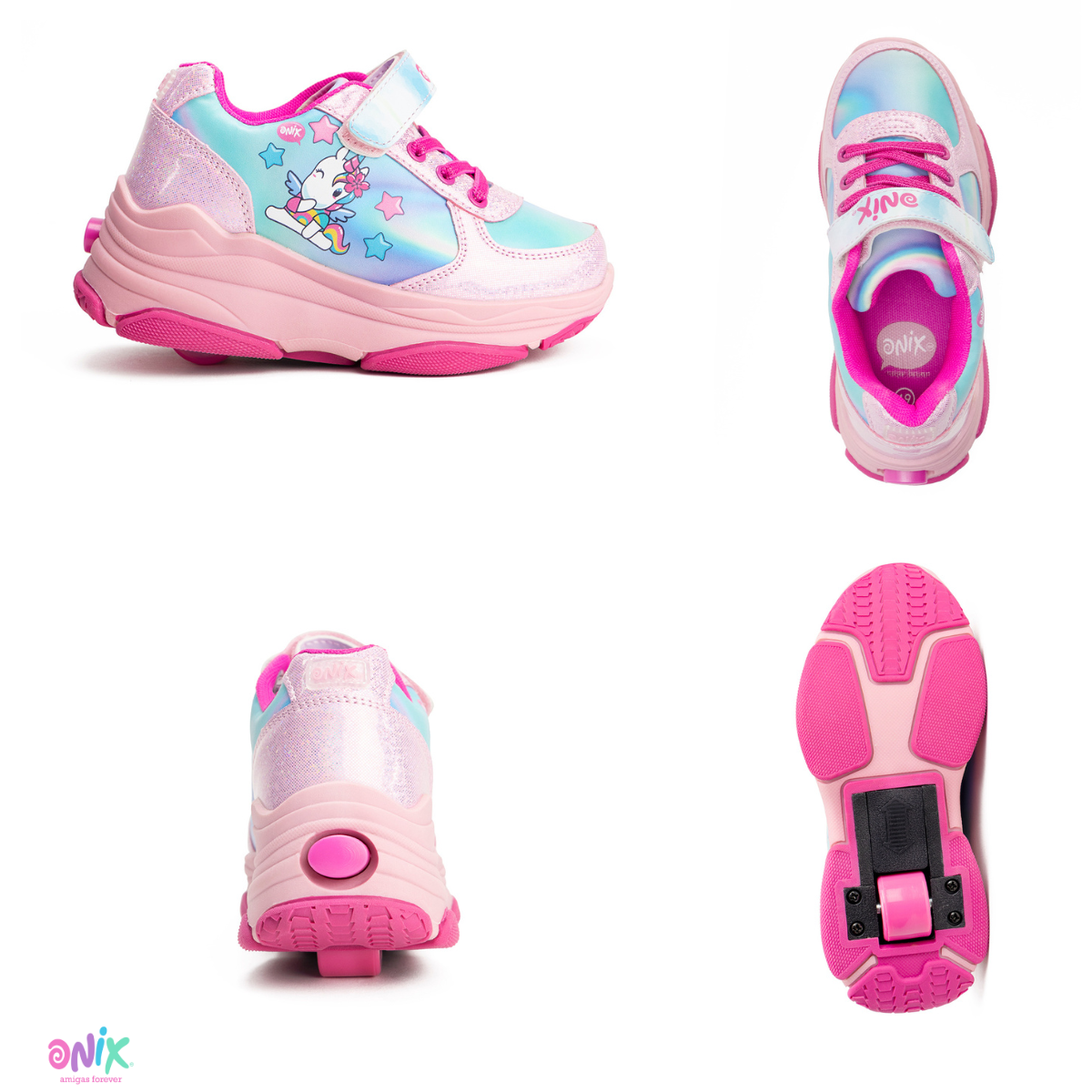 Tenis Patín Para Niña Onix Magia  Star Color Rosa