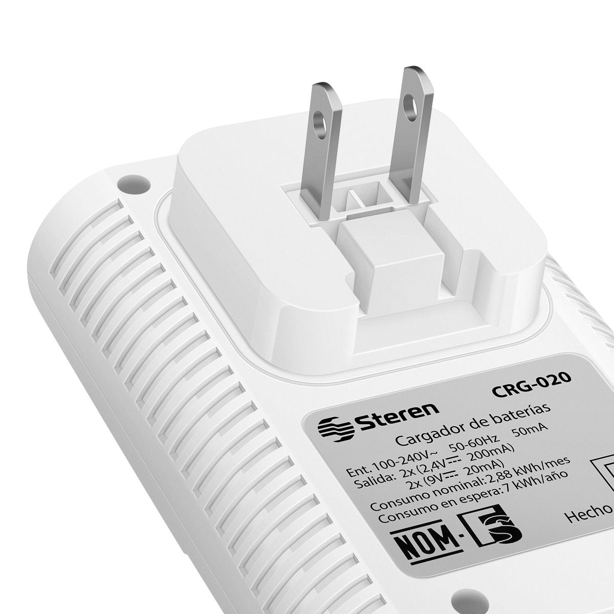 Cargador De Bateria Aa- Aaa/9v, C/4 Pilas Aa Steren Crg-020