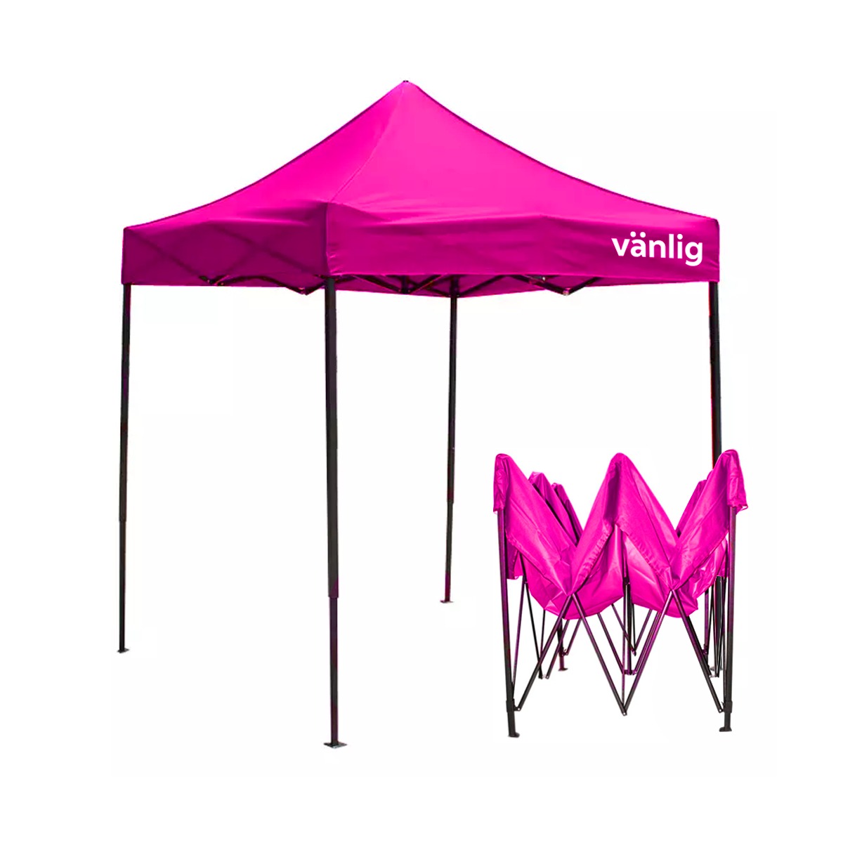 Carpa Toldo Plegable 2x2 Rosa Reforzado Impermeable Jardín 2 X 2 VANLIG