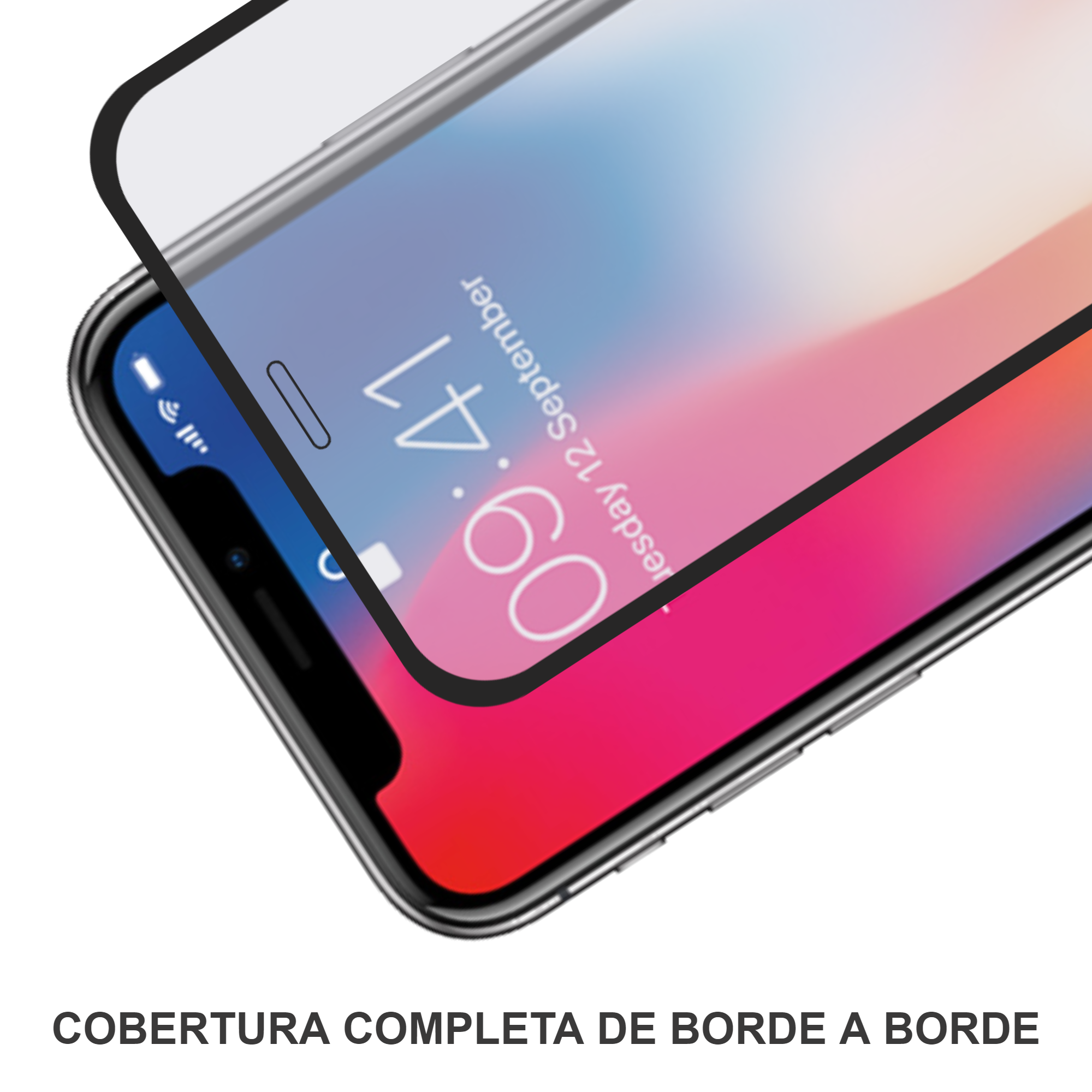 Protector de Pantalla Vidrio Templado de Cobertura Completa para iPhone 12 Pro Max Dureza 9H Paquete de 2 Piezas