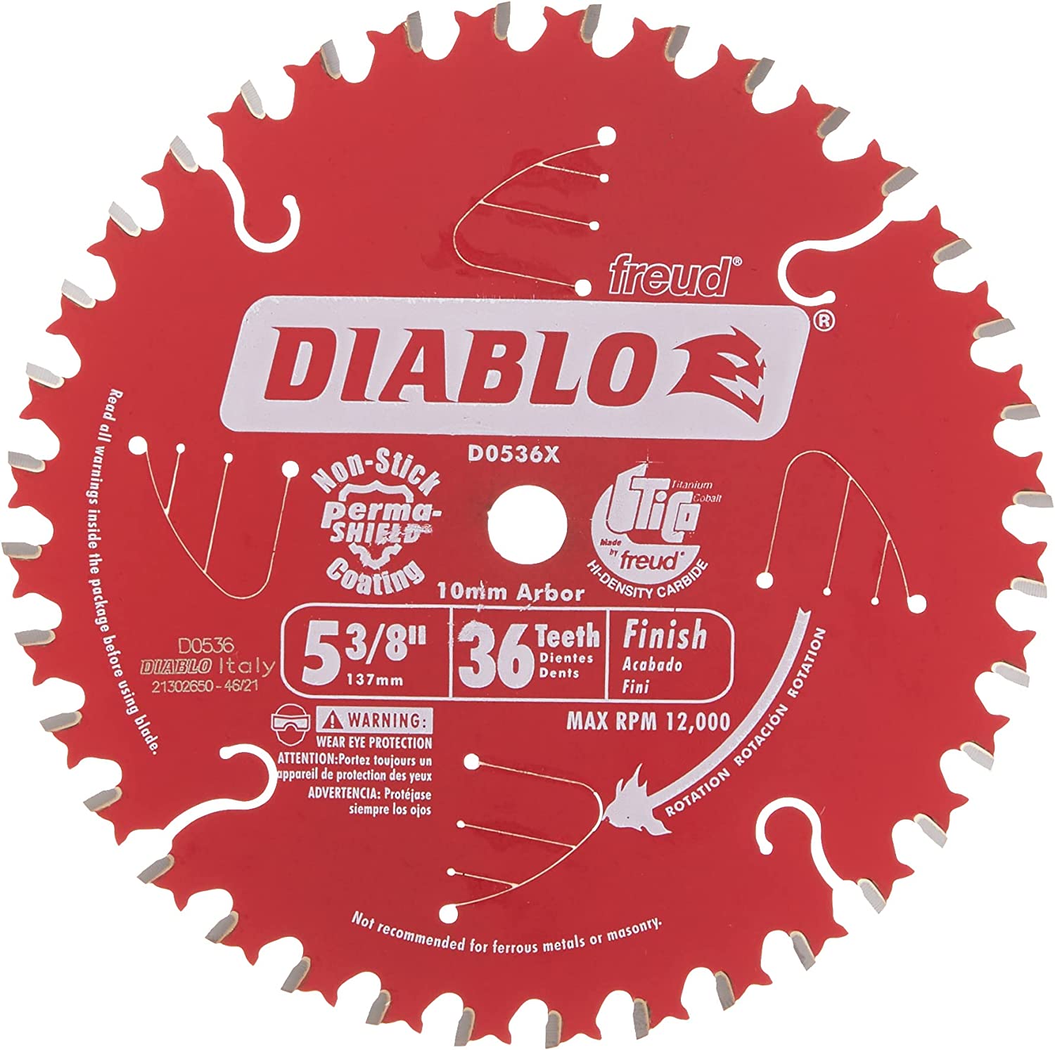 Disco Diablo Para Sierra Circular 5-3/8 30 Dientes Metal