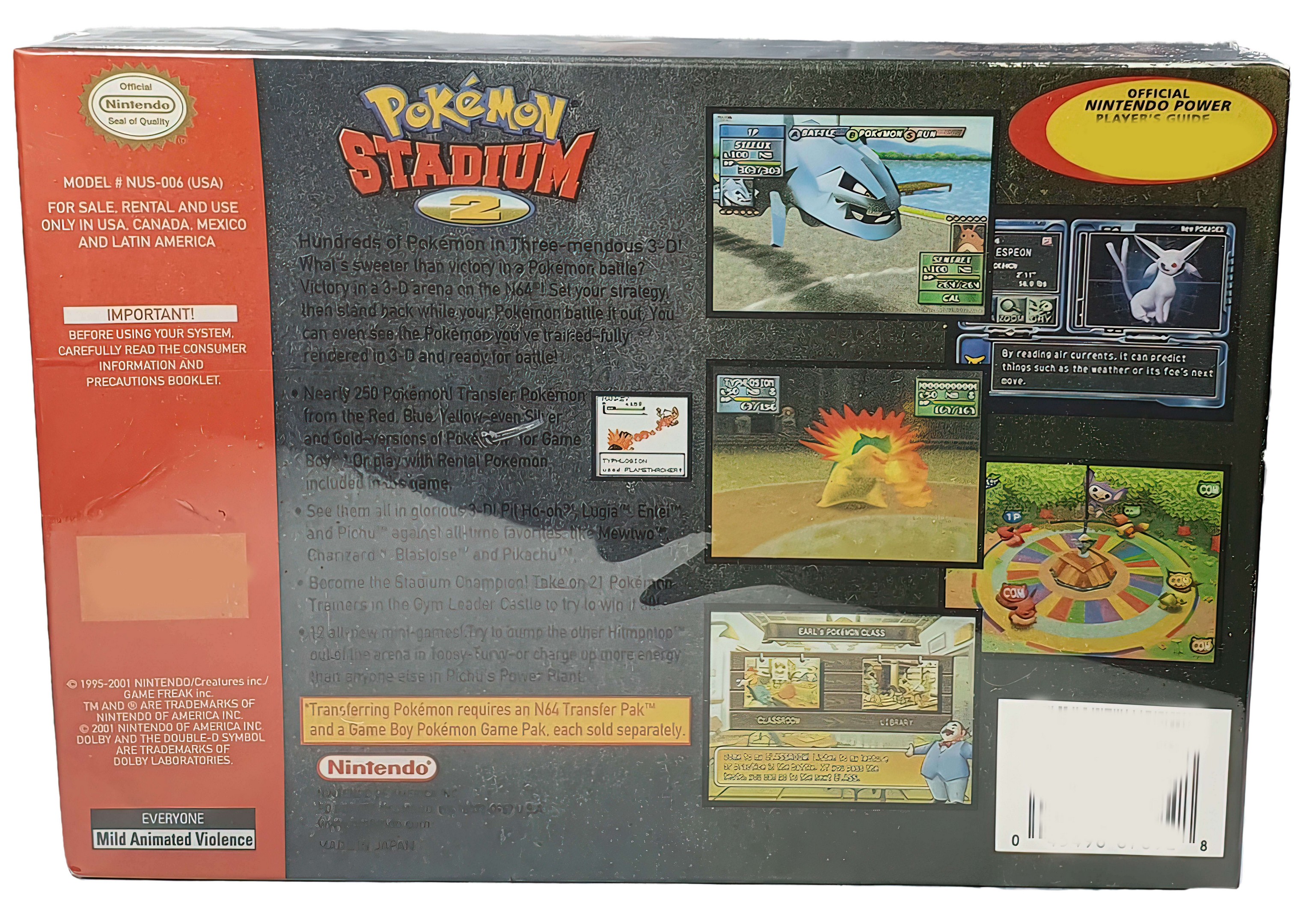Pokémon Stadium 2 Físico En Caja Con Manual Nintendo 64