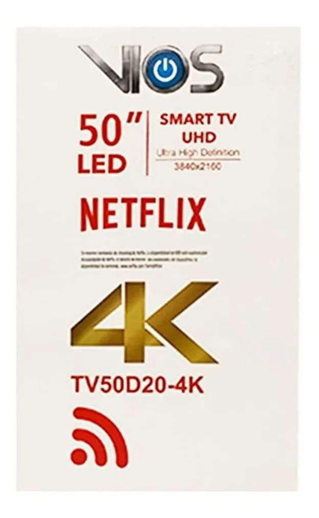 Pantalla VIOS 50" Pulgadas 4K Smart TV TV50D20-4K