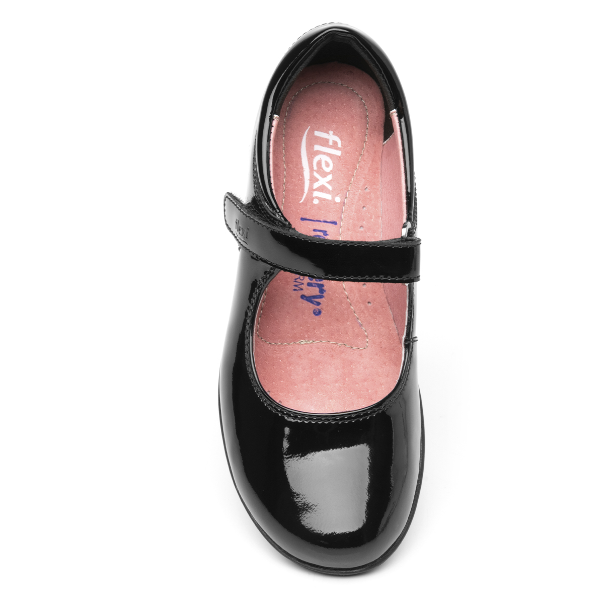 Zapatos escolares de charol para niña Flexi 35902 Black Original