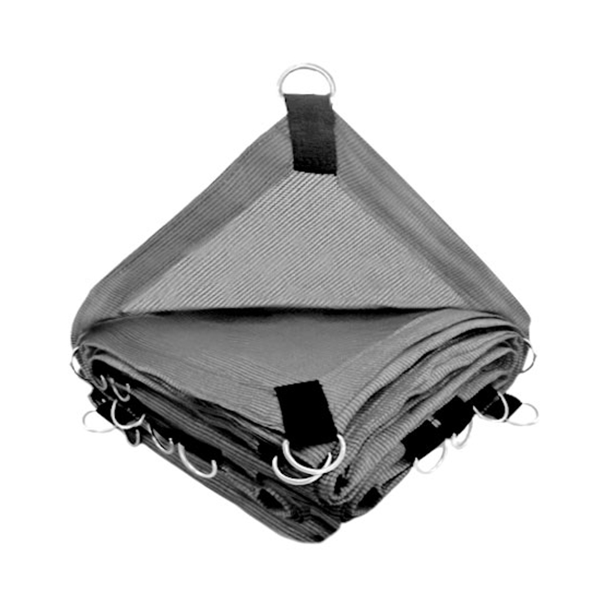 Hanlob Malla Sombra 4x5 m Gris para Exteriores con Argollas, 90