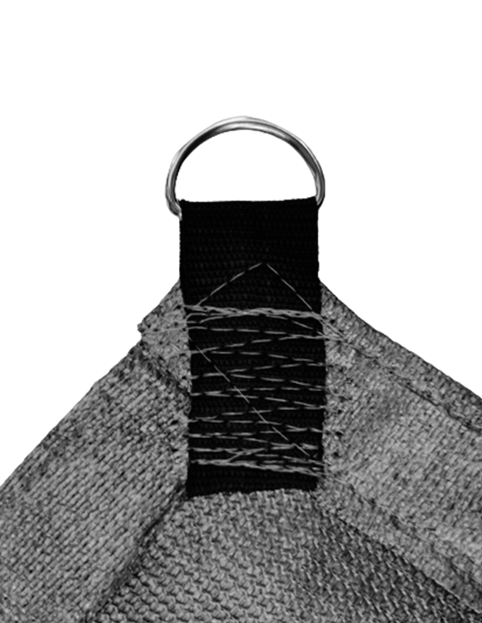 Hanlob Malla Sombra 5x3 m Gris para Exteriores con Argollas, 90% de Sombra, Bloqueo de Rayos UV, Sombra Raschel para Jardín o Terraza, Resistente a Lluvias, Fácil y Lista para Instalar.