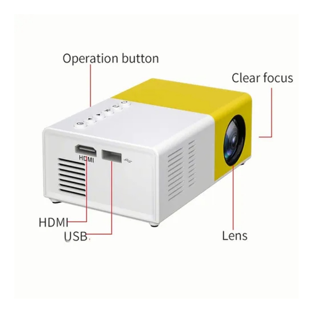 Mini Proyector Led Hd Portátil De 1080p Para Cine En Casa
