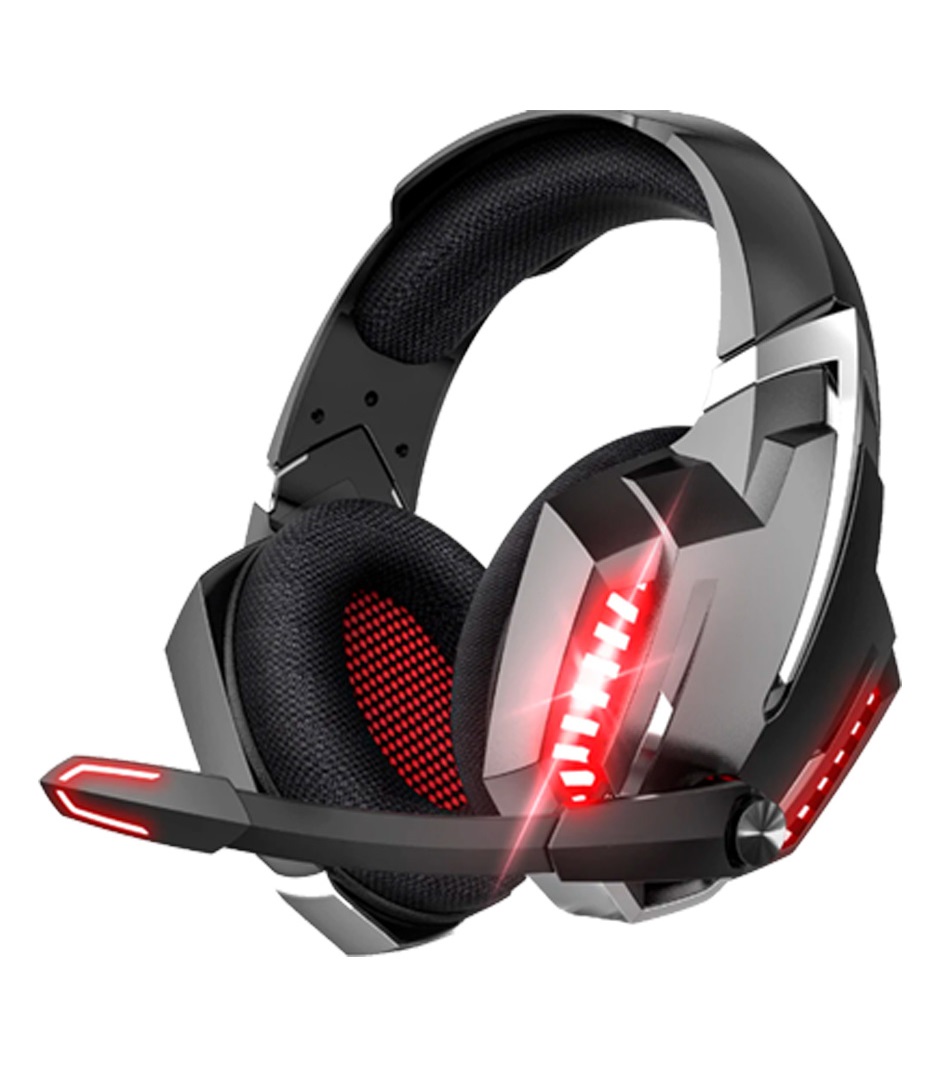 Audífonos Gamer Con Micrófono Color Rojo