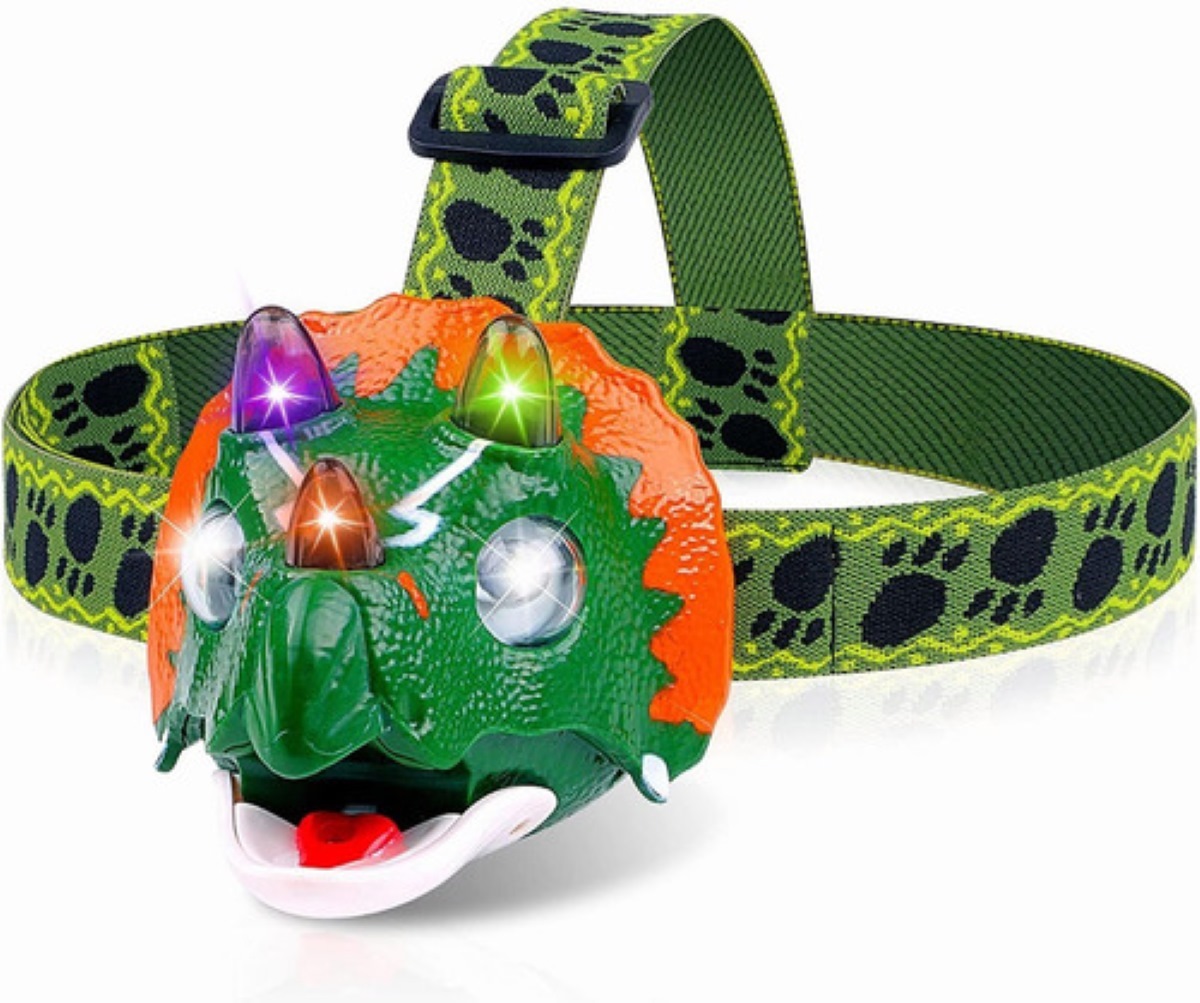 Lámpara Led Minera Diseño De Dinosaurio Infantil