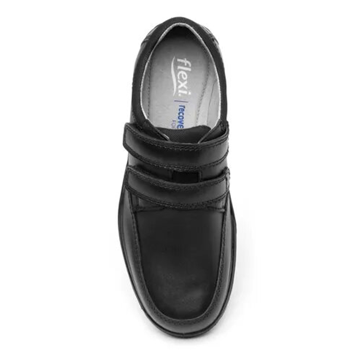 Zapato Escolar Juveniles Flexi Doble Velcro 59917 Negro Recovery Foam