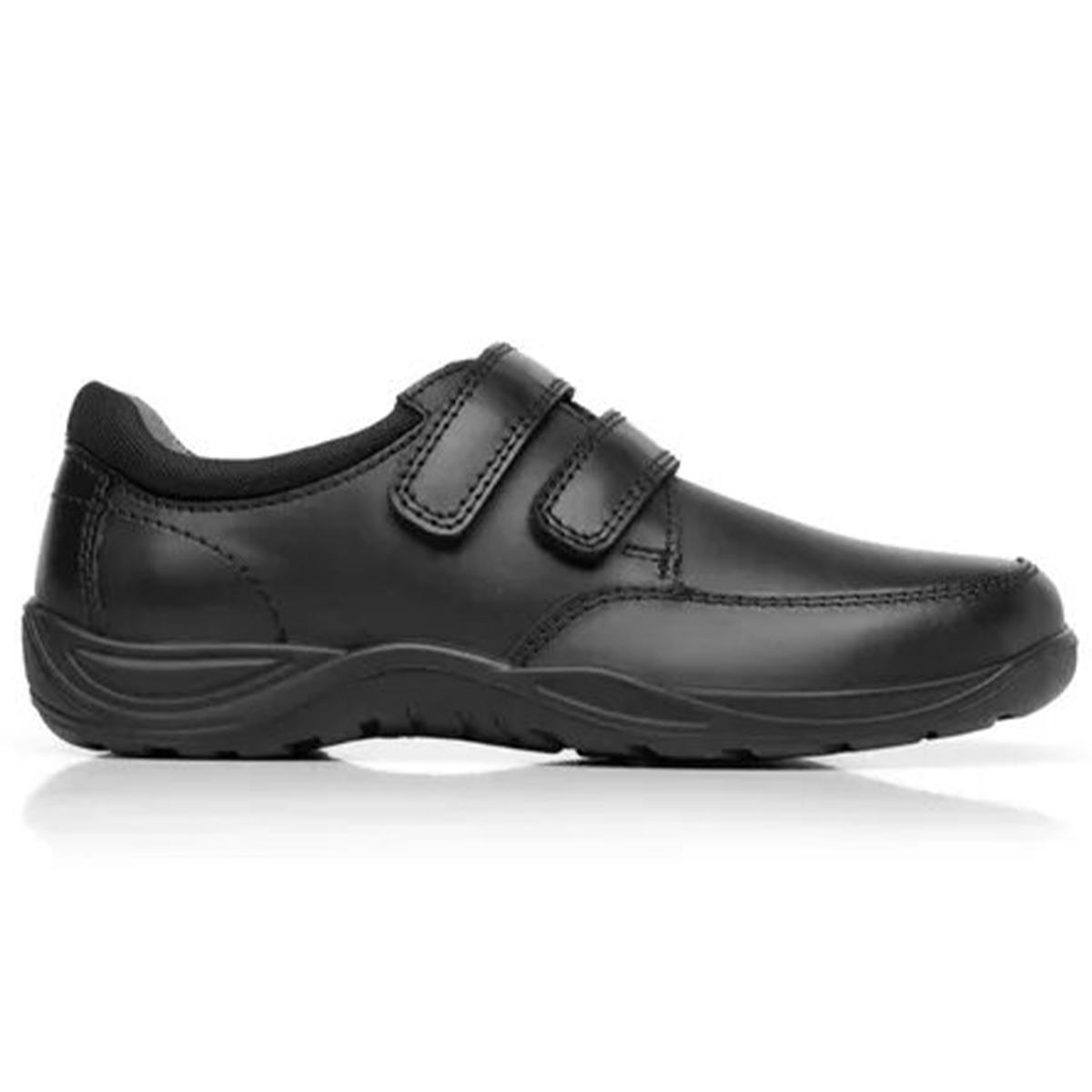 Zapato Escolar Juveniles Flexi Doble Velcro 59917 Negro Recovery Foam
