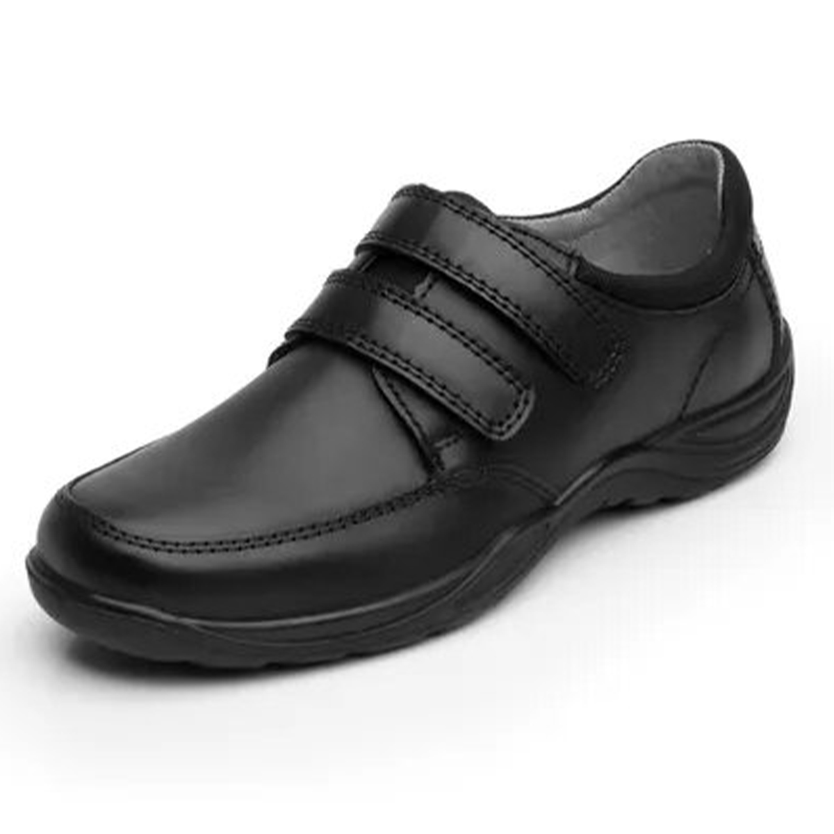 Zapato Escolar Juveniles Flexi Doble Velcro 59917 Negro Recovery Foam