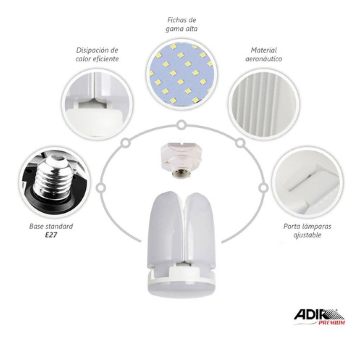 Lampara Led 60w Alta Luminosidad Foco