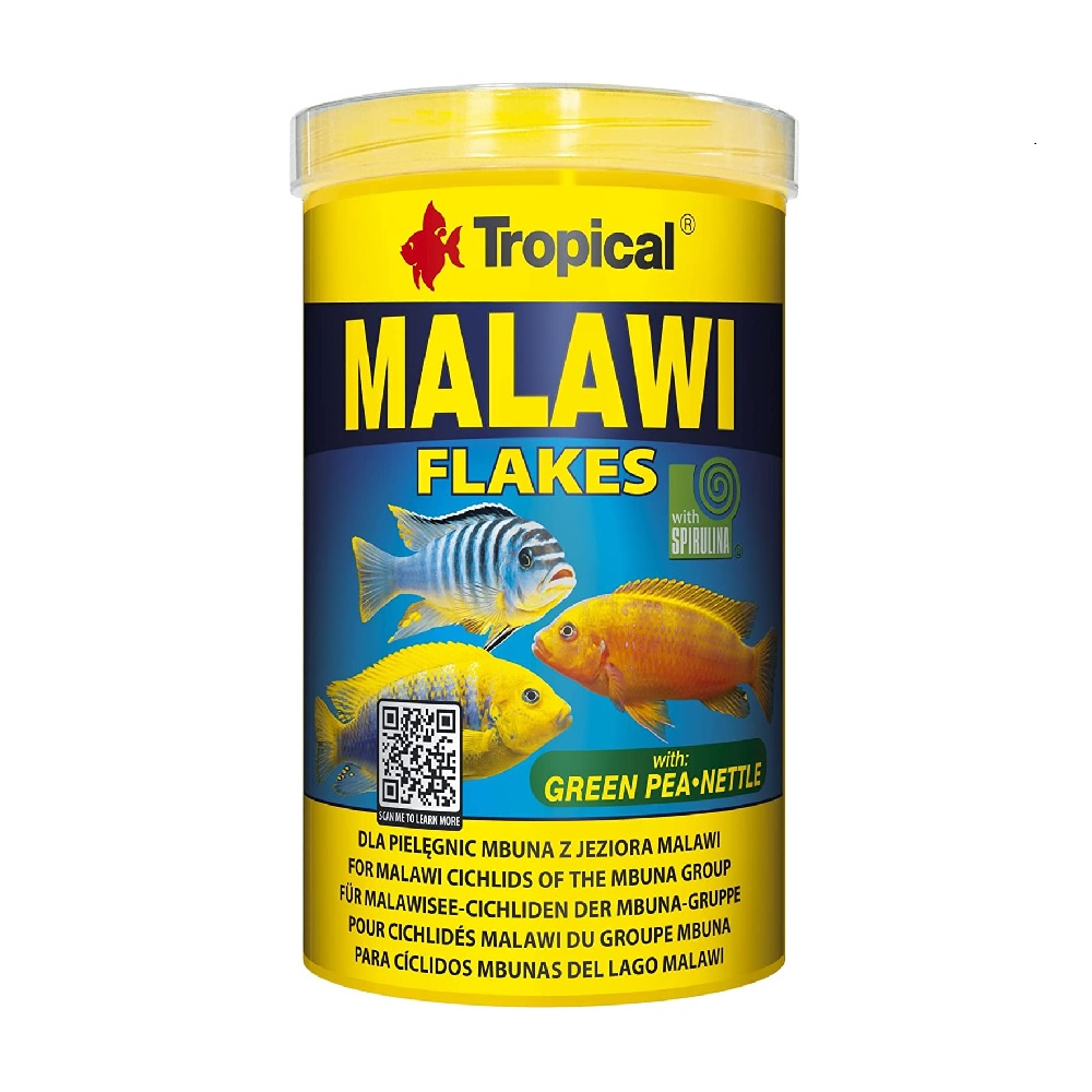 Alimento Vegetal Malawi Flakes P/cíclido Mbuna 200g Tropical
