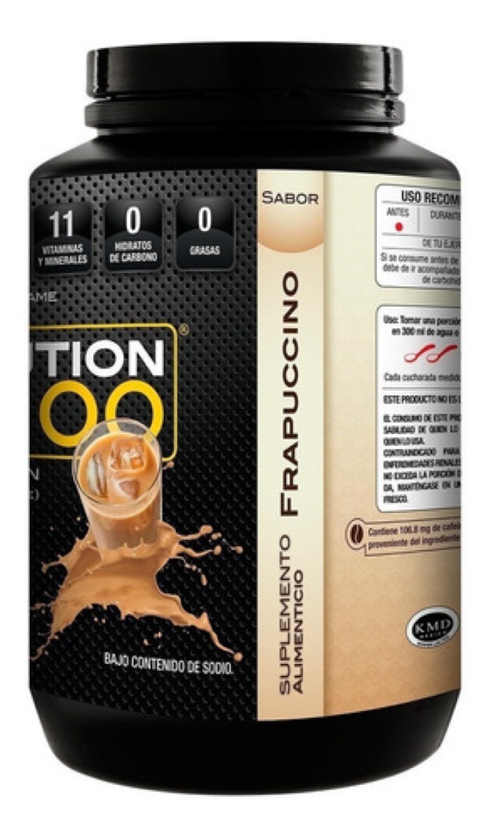 Suplemento en polvo Evolution WP100 proteínas sabor Frapuccino de 1.4kg