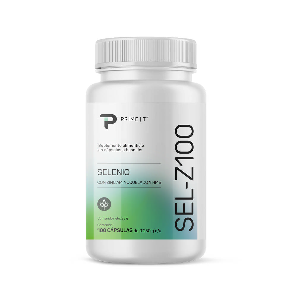 SELENIO SEL-Z100 con Zinc y HMB, en cápsulas de 280 mg