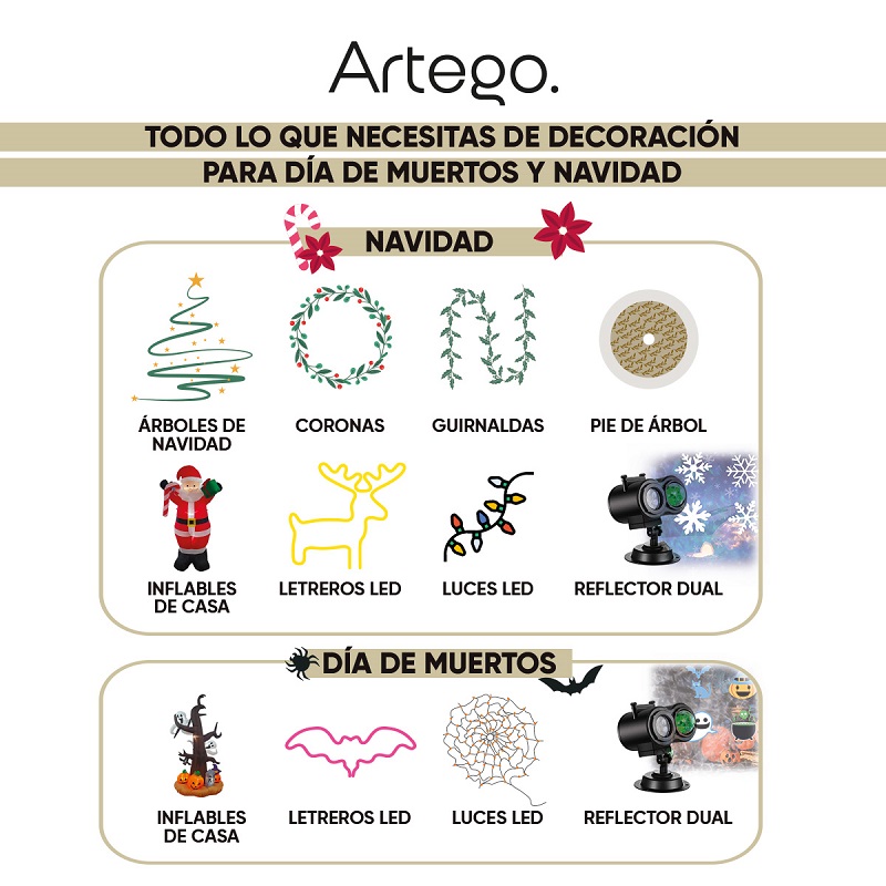 Pie de árbol de navidad Blanco 122cm Artego