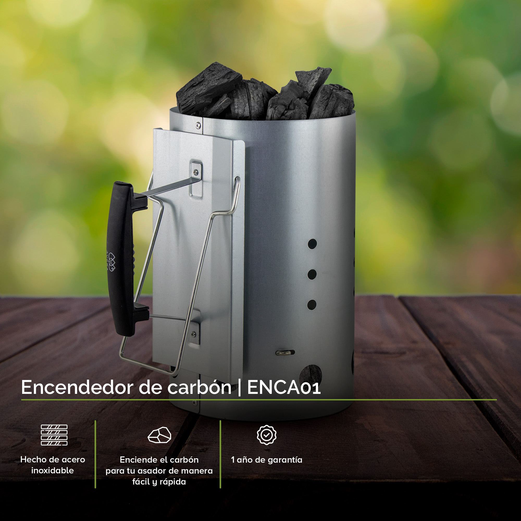 Iniciador Encendedor De Carbón 19 CM.  Avera ENCA01