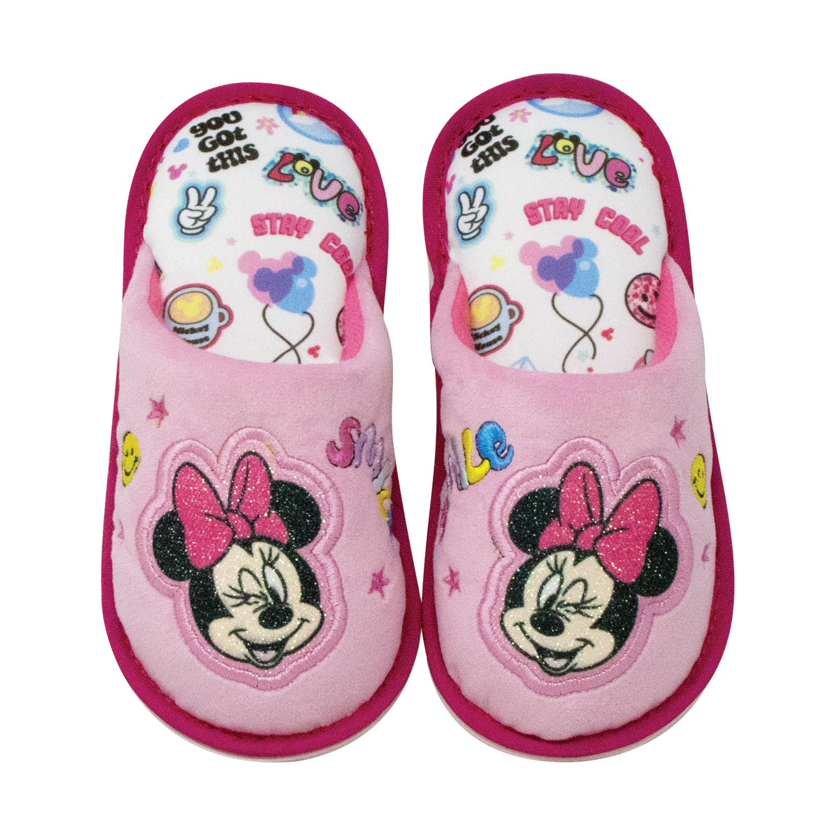 Pantuflas Para Niñas Estampado Minnie Mouse