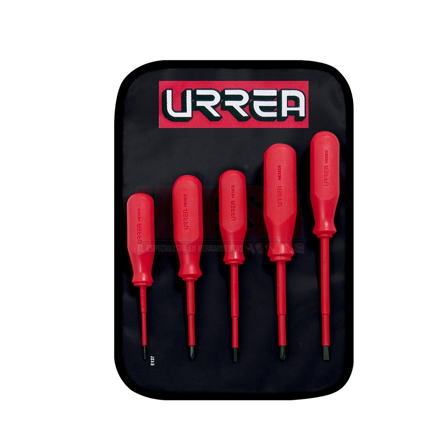 Juego 5 Desarmadores Aislados 1000v Urrea 9700c