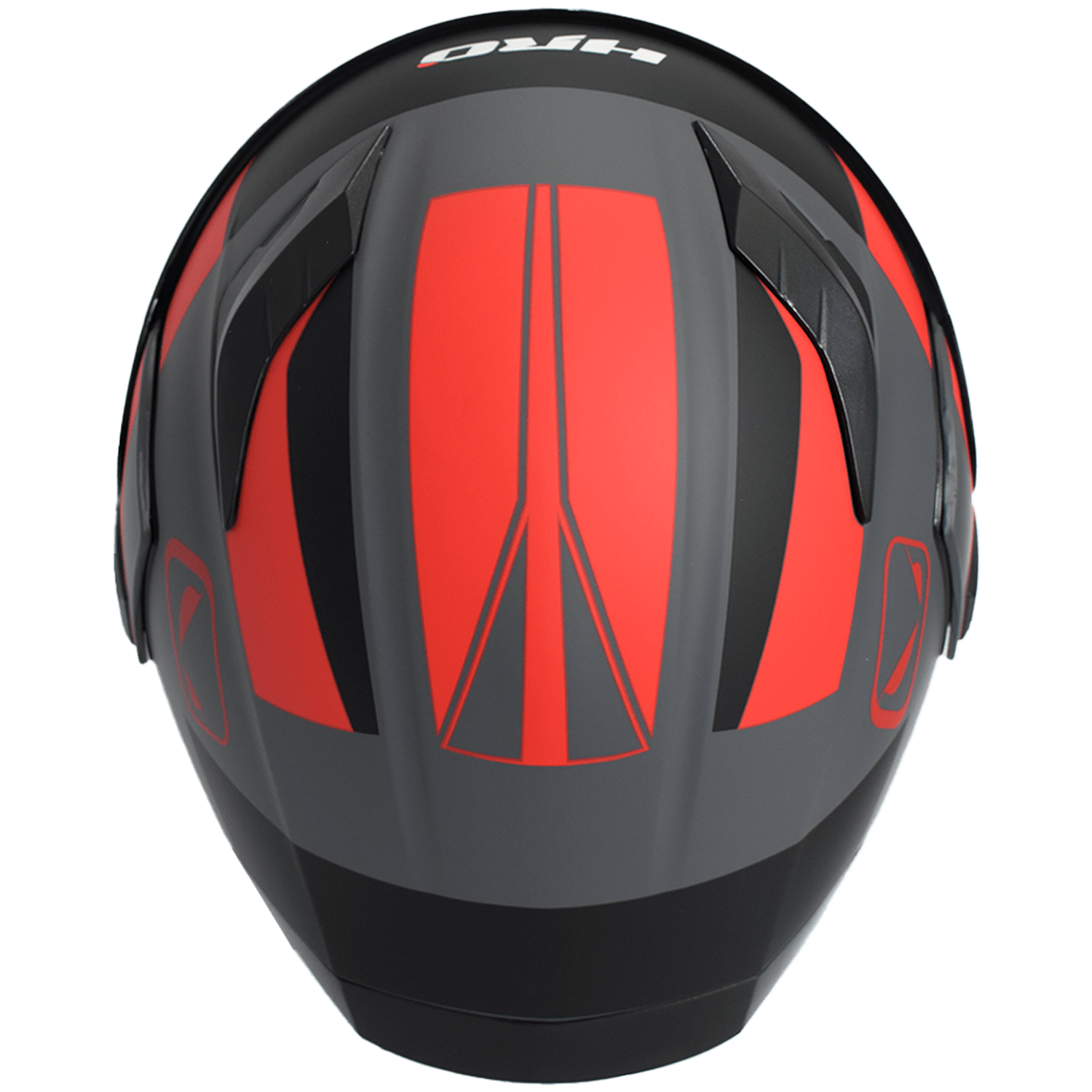 Casco Abatible Moto Hro 3400dv Epic Gris/ Rojo Con Luz