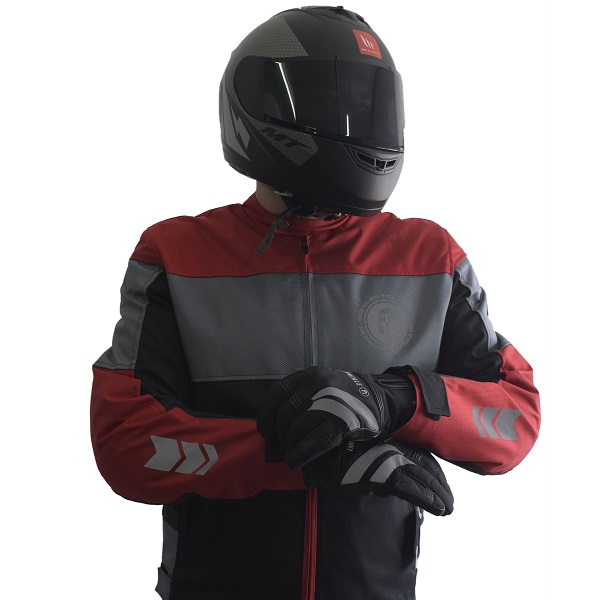 Chamarra Immortale Vulcano Gris Roja