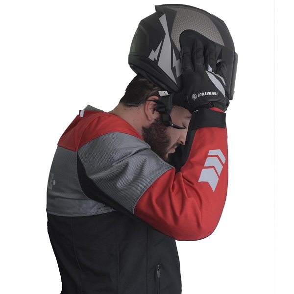 Chamarra Immortale Vulcano Gris Roja