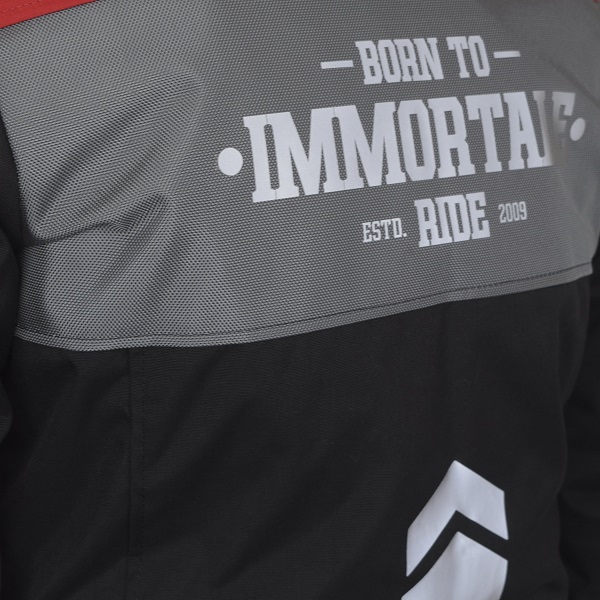 Chamarra Immortale Vulcano Gris Roja